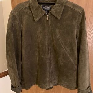 Green Suede Chore Jacket | Leather